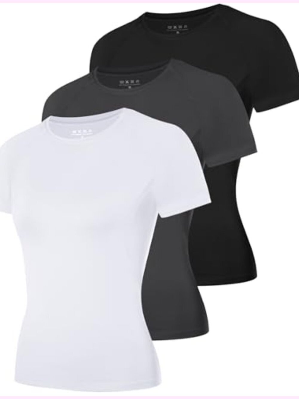 Compression Short Sleeve T-Shirt Quick Dry Workout Base Layer Yoga Running